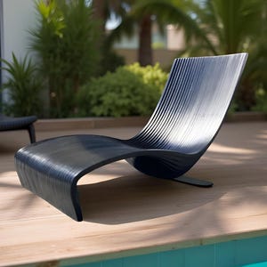 Outdoor Chaise Lounge Free Delivery, designer furniture, luxury lounge chair, parametric design, Handcrafted, Eco friendly