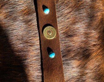 Brown Leather Cuff Western Style Bracelet