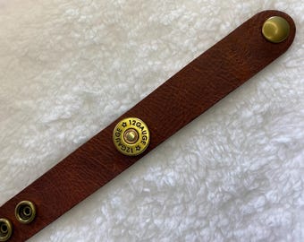 Brown Leather Cuff Western Style Bracelet