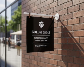 Blade sign, Outdoor shop sign, Metal business sign, Storefront sign, Hanging store sign, Wall mounted sign, Double sided sign, Business sign