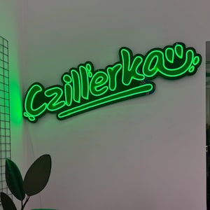 Custom Name Neon Sign: UV Printing, LED Neon Light, Personalized Wall Decor