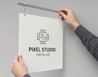 Blade sign, Storefront sign, Hanging store sign, Metal business sign, Outdoor shop sign, Double sided sign, Wall mounted sign, Business sign