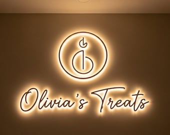 Letrero con logotipo comercial, letrero con logotipo personalizado, letrero retroiluminado de metal, letrero con logotipo 3D, letrero con halo, letrero de pared para oficina, letrero para escaparate, letrero retroiluminado 3D