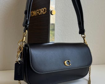 Coach Brook Flap Chain Bag Black Original NWOT Crossbody Handbag/Purse
