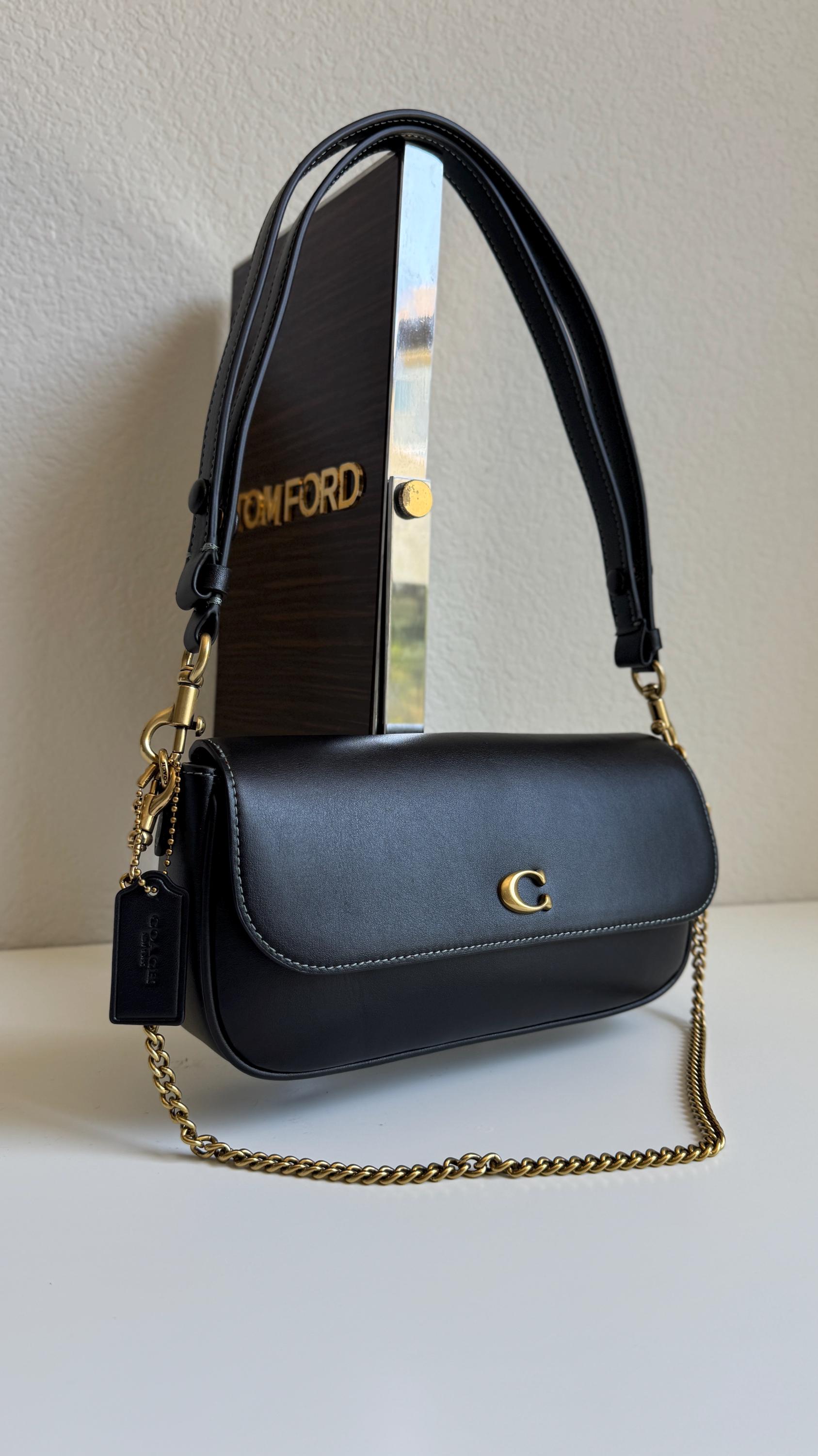 Coach Brook Flap Chain Bag Black Original NWOT Crossbody Coach Brook Flap Chain Bag Black Original NWOT Crossbody