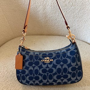 Vintage Blue Coach Bag - Etsy