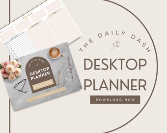 The Daily Dash | Bureaubladplanner | Digitaal | Afdrukvriendelijk