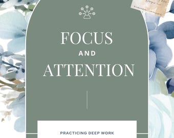 Deep Work Focus Worksheet | Boost Productivity with Undistracted Work Time | Executive Assistant Workflow Tool