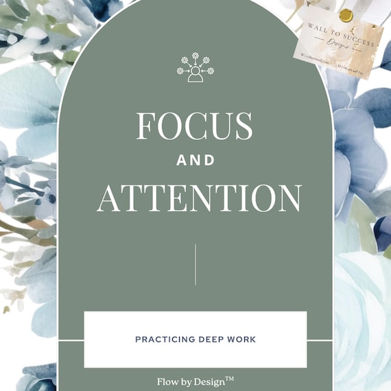 Deep Work Focus Worksheet | Boost Productivity with Undistracted Work Time | Executive Assistant Workflow Tool