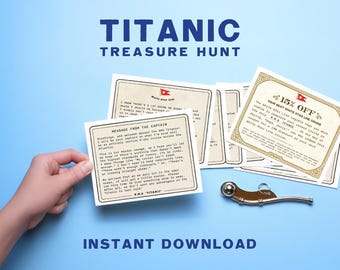 Titanic Treasure Hunt | Funny Party Game (Instant Download)