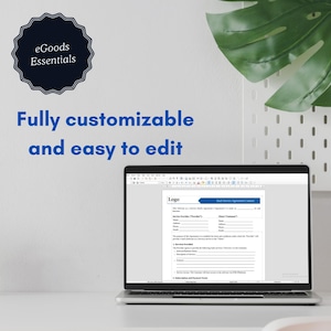 The Contract It is fully customizable and easy to edit. It is exportable to any type of device. And it can be viewed at a very high quality. Providing the best value for money for the buyer.
