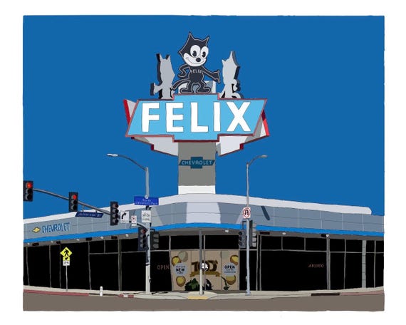 Felix Chevrolet Los Angeles - Etsy