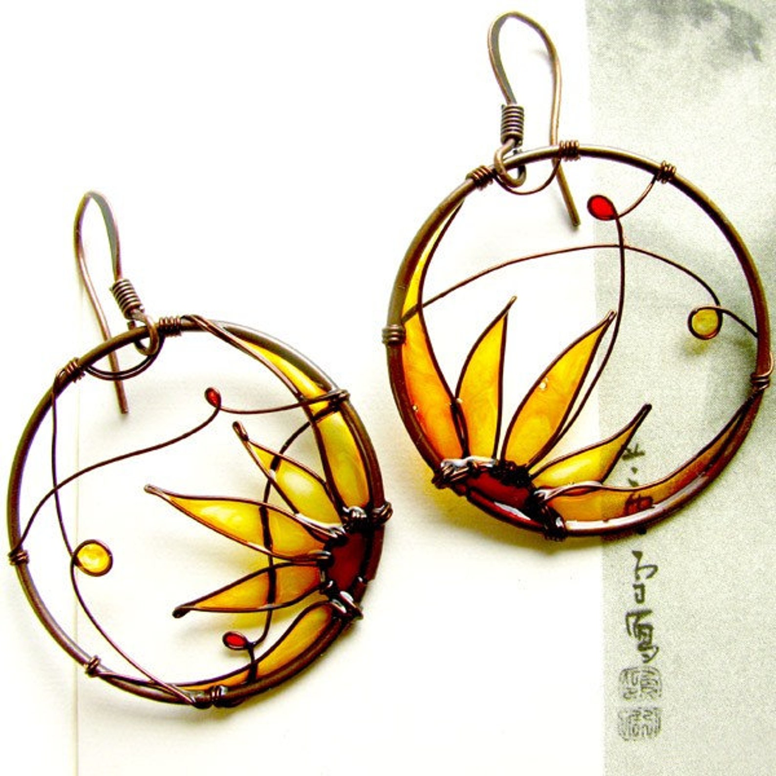 Sunflower Necklace. Sunflower Pendant on a Chain. Sunflower Etsy