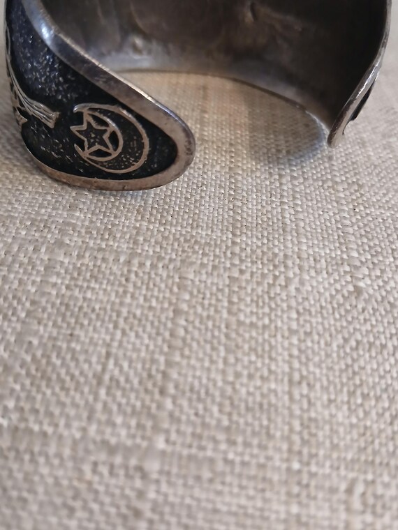 middle eastern  Allah sterling cuff - image 2