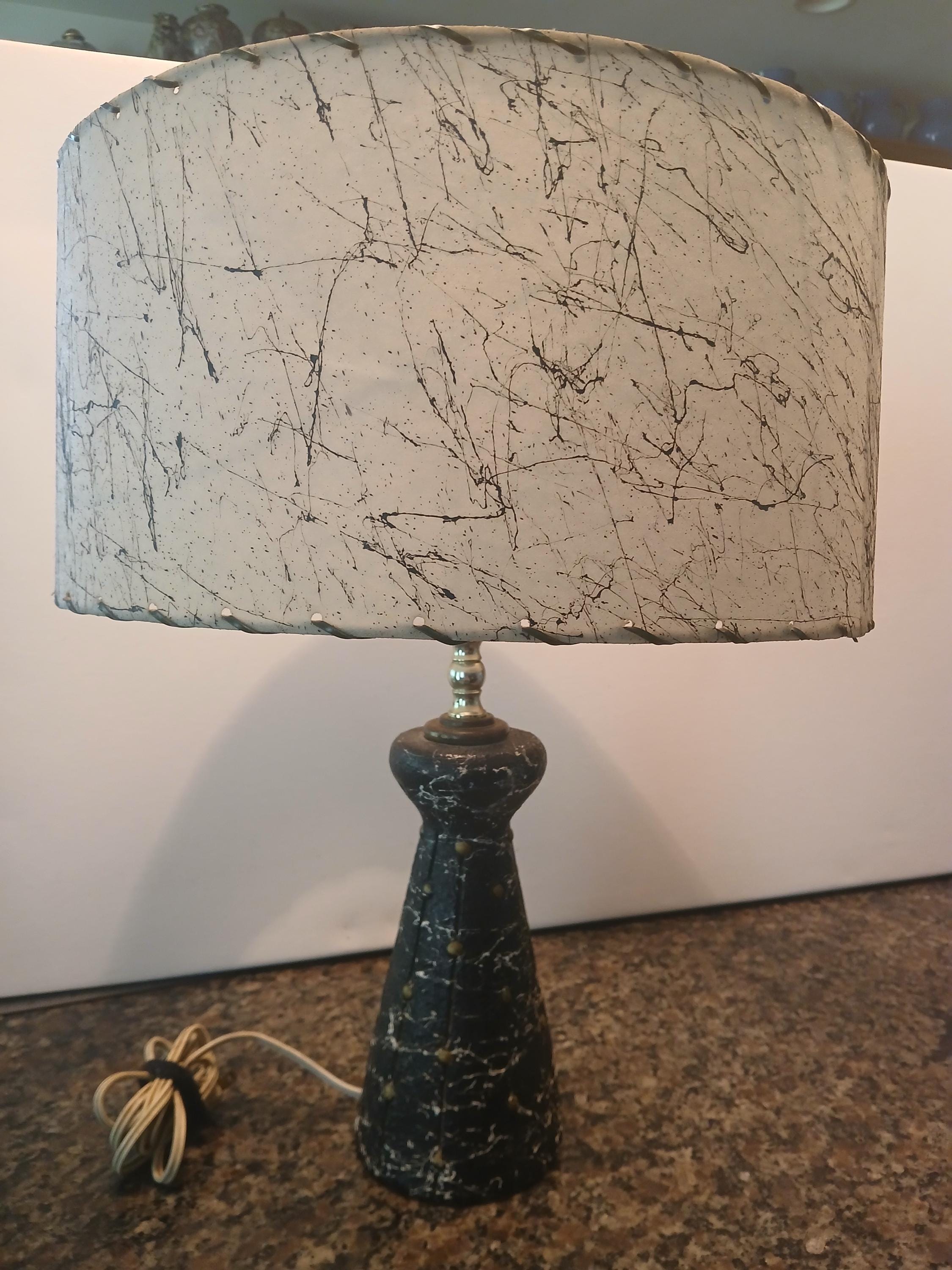 1950s Lamp W Fiberglass Shade - Etsy