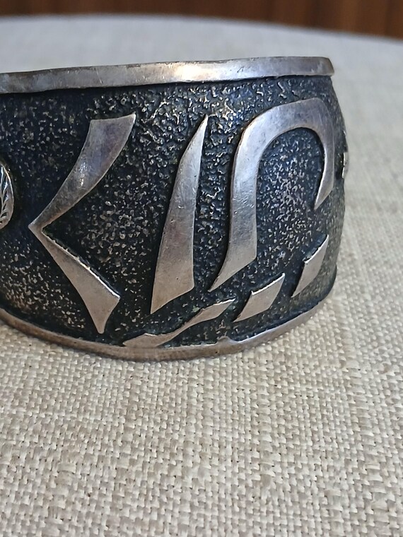 middle eastern  Allah sterling cuff - image 4