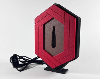Giyu Tomioka LED Lamp - Demon Slayer Anime Lightbox - 3D Print, Dimmable, USB, Tsuba & Katana Design, Home Decor