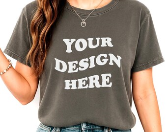 Comfort Colors 1717 Pepper Shirt - Comfort Colors Mockup - 1717 Mockup - Shirt Mockup - Pepper Shirt Mockup - Pepper Mockup - Casual Mockup