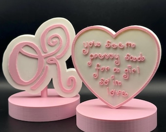 Triest voor een verliefd meisje Vinyltopper en display