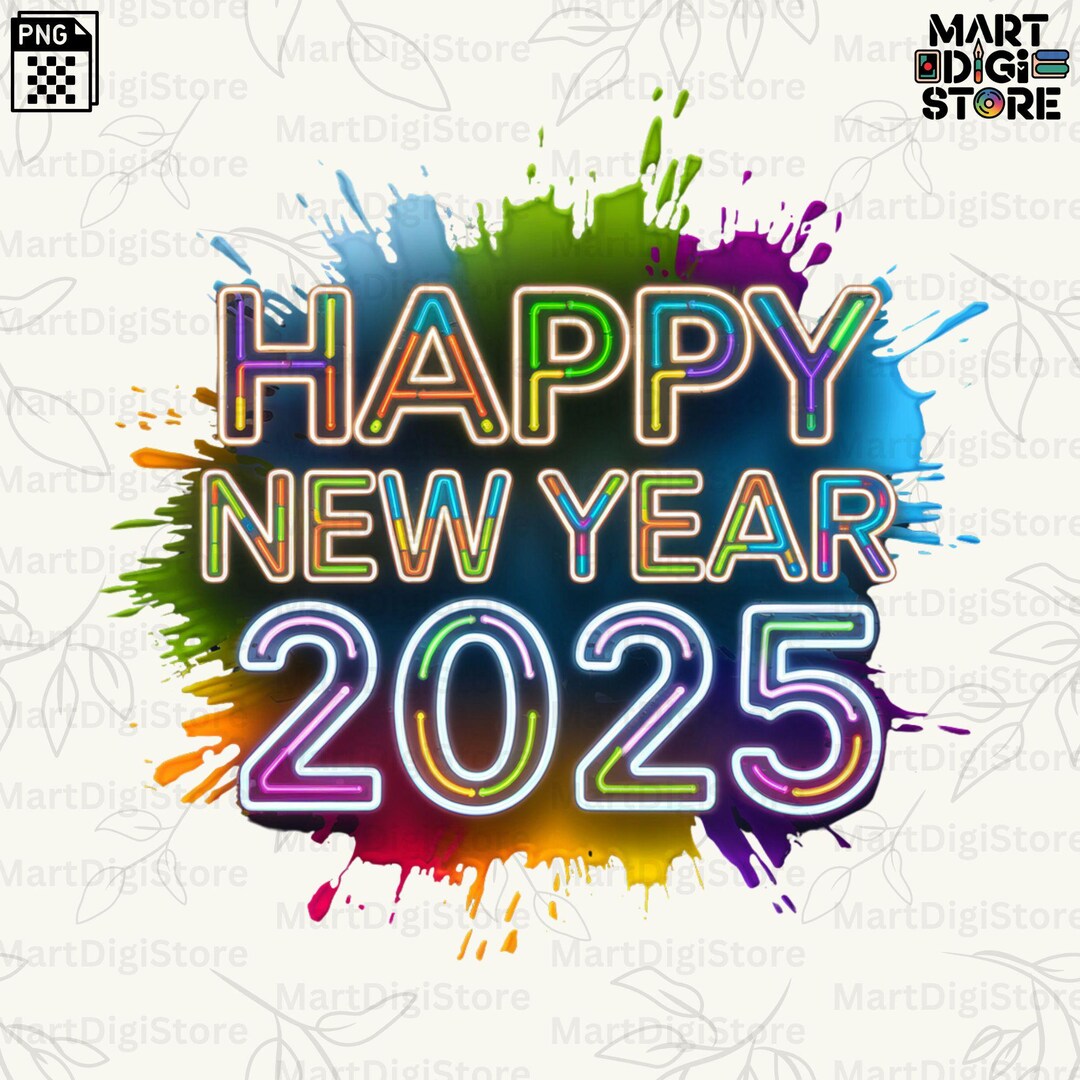 Happy New Year 2025, New Year Resolution Dtf, Cheers to New Year Png