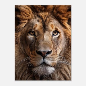 Lion Poster Lion print Wall art Lion art Canvas 30x40