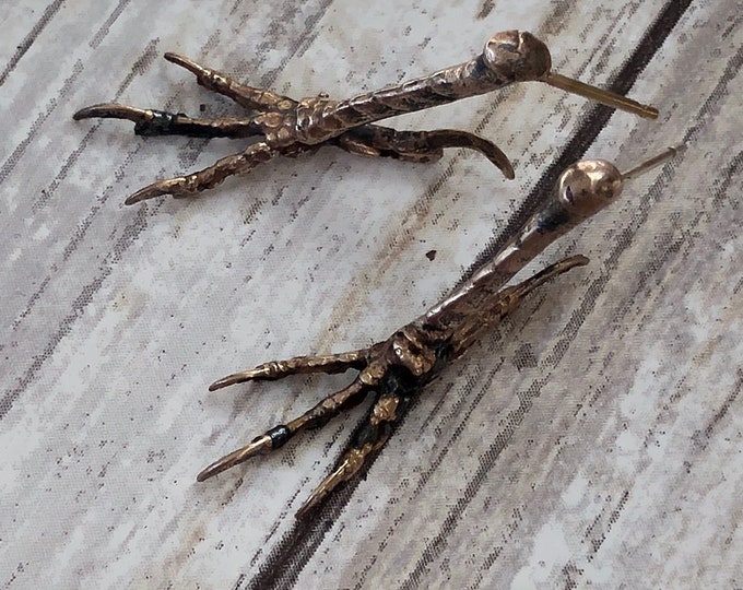 Woodland Bird Feet Earrings by iNk Jewelry