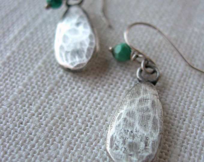 Earthy Dangle Earrings - Canyons Tears  by iNk handmade from Recycled Sterling Silver