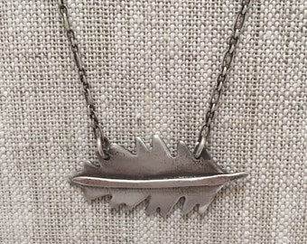 Oak Leaf in Sterling Silver Necklace