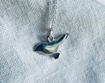 Bird Lover Gift | Sterling Silver Bird Pendant Necklace,  Handmade by iNk Jewelry
