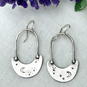 Starry Night Sterling Silver Earrings by iNk
