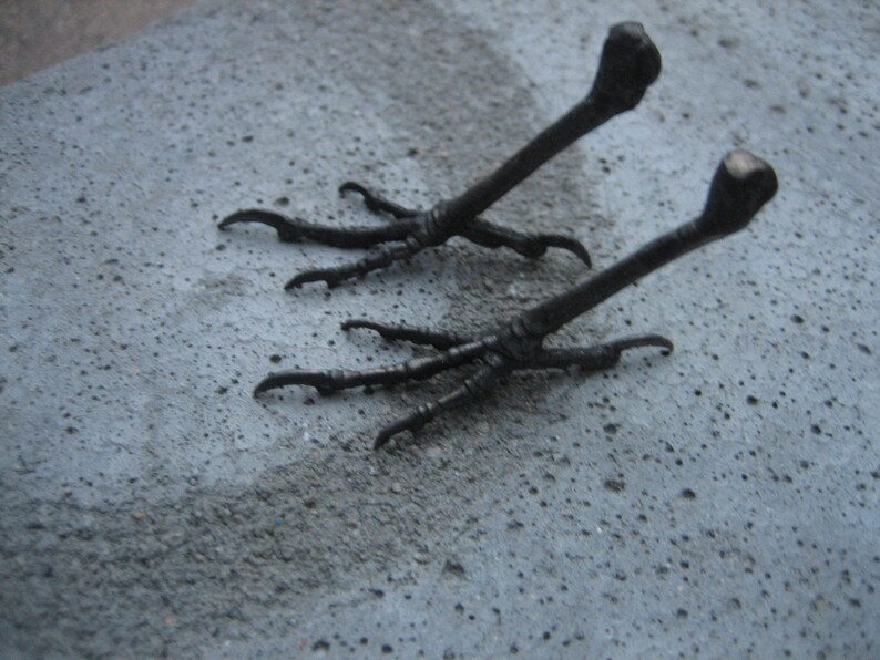 Woodland Crow Metal Bird Feet Sculptural image 2