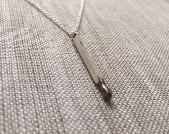 Matchstick Necklace Burning Love Solid Sterling Silver by iNk Jewelry
