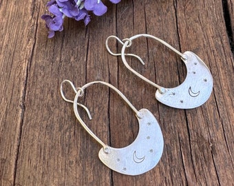 Starry Night Sterling Silver Earrings by iNk