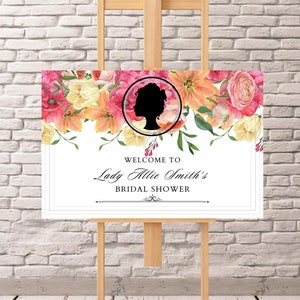 Bridgerton Welcome Sign Bridgerton Bridal Shower Welcome Sign Digital Template