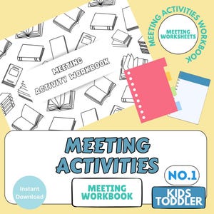 Cuaderno de trabajo para reuniones n.° 1: Actividades atractivas para niños pequeños y niños pequeños (Descargar PDF)