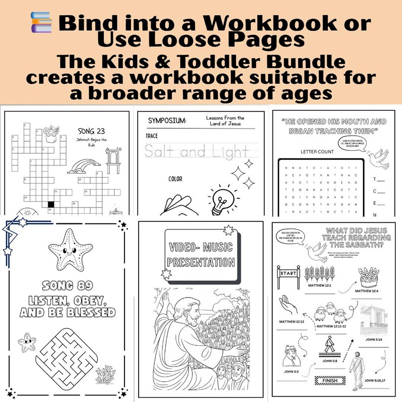 Eternal Happiness 2026 Convention Workbook Bundle | Kids, Toddler ...
