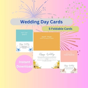 Cartões de felicitações JW - Dia do casamento - Cartões de felicitações dobráveis - Cartão de presente