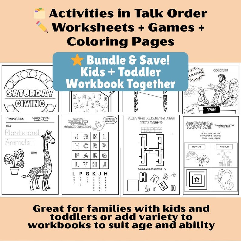 Eternal Happiness 2026 Convention Workbook Bundle | Kids, Toddler ...