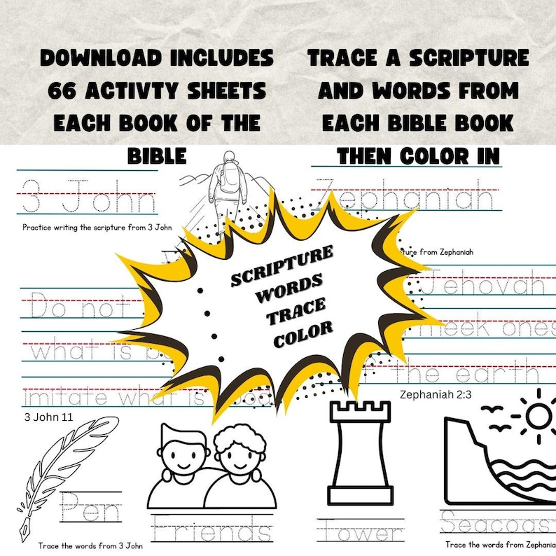 JW Bible Book Trace And Color Workbook 66 Pages Of Scripture Word jw-bible-book-trace-and-color-workbook-66-pages-of-scripture-word