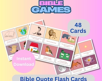 Illustrated Bible Verse Flashcards for Kids: New World Translation (Digital Download)