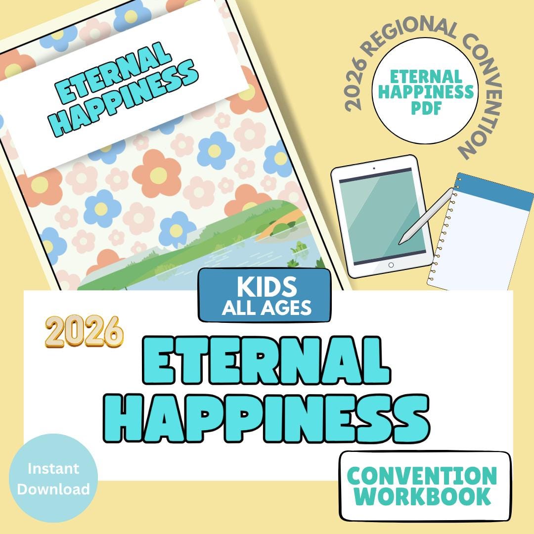 Eternal Happiness 2026 Convention Workbook | Kids All Ages Bible ...