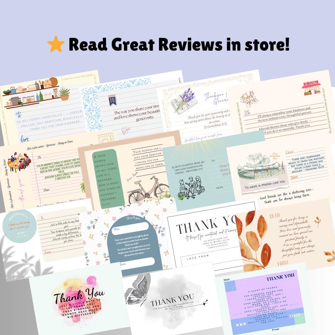 Generosity Card Thank You & Friendship Cards | Printable Bible Verse Postcards ...