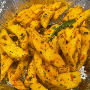Trinidad and Tobago Mango Chow, pineapple, apple chow, West Indian food, Caribbean cuisine, treat, gift