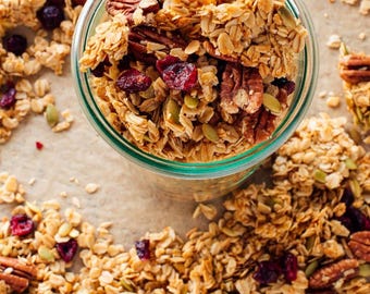 Homemade  granola for cereal, snack, treat