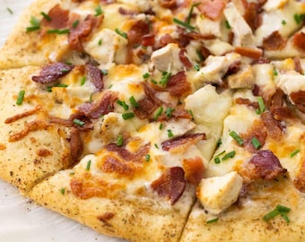 Pizza casera, se envía congelada