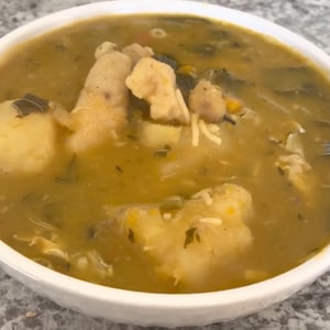 Jamaican Soup, Chicken, Red Peas, Seafood, split peas and gungo