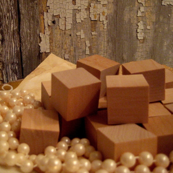 Wooden Blocks - 1 inch - French Market - 20 Pieces