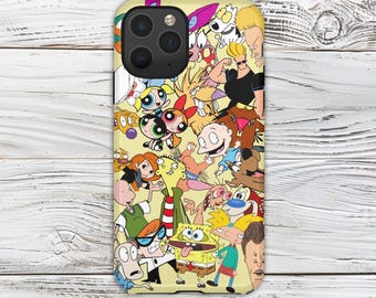 Cartoons inspired -- iPhone, Samsung Galaxy, Google Pixel - Protective Shell Tough Phone Case