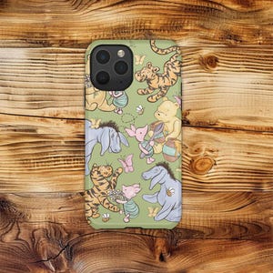 Classic Winnie Puuh und seine Freunde - iPhone, Samsung Galaxy, Google Pixel - Schutzschale Tough Phone Case
