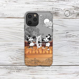 Topolino e Minnie, Steamboat Willie -- iPhone, Samsung Galaxy, Google Pixel - Custodia protettiva resistente per telefono